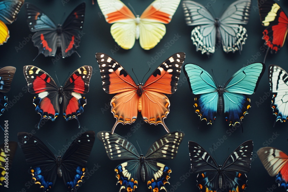 Fototapeta premium set of butterflies