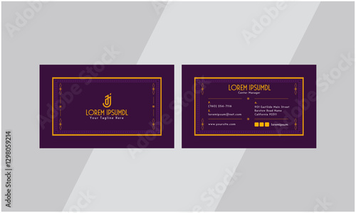 Corporate business card and template design