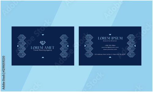 Corporate business card and template design