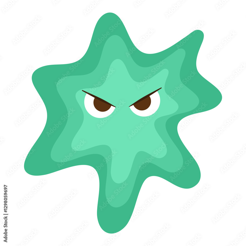 Bacteria Cute Illustration Set Bacteria Cute Illustration Set