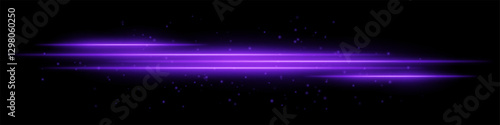 Abstract glowing pink light streaks on a dark background. Multiple parallel neon beams with radiant flare, motion blur, and scattered particles create a futuristic and dynamic energy effect