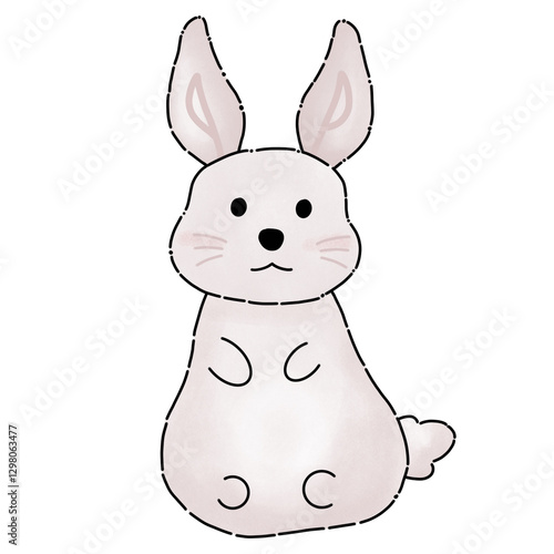 Pink rabbit