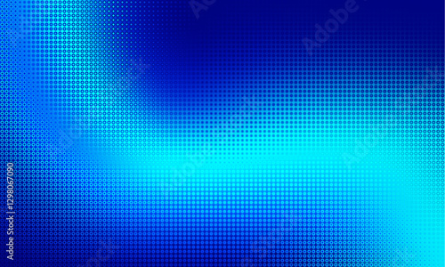 Pixilated abstract Energy background. Halftone effect. Vector image. Small particles with overlay moire effect