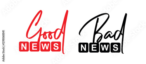 good news megaphone sign on white background	