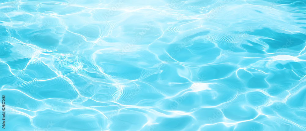 Turquoise water surface with gentle ripples and sunlight reflections Turquoise water surface with gentle ripples and sunlight reflections