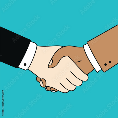 Handshake icon. Shake hands, agreement, good deal, partnership concepts. Vector image