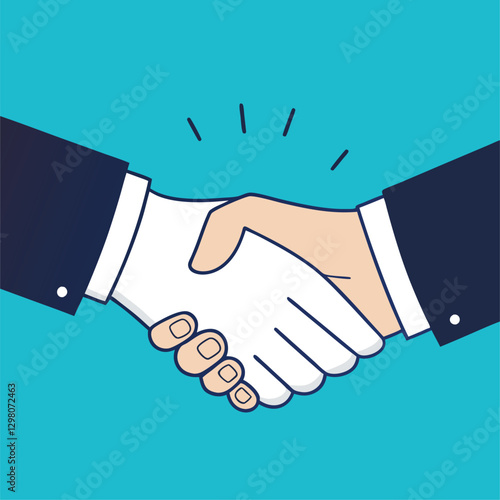 Handshake icon. Shake hands, agreement, good deal, partnership concepts. Vector image