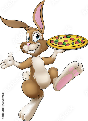 Easter Bunny Rabbit Cartoon...