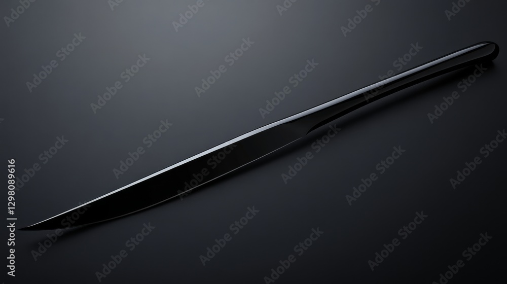 Sleek Black Knife - Modern Kitchen Design Sleek Black Knife - Modern Kitchen Design