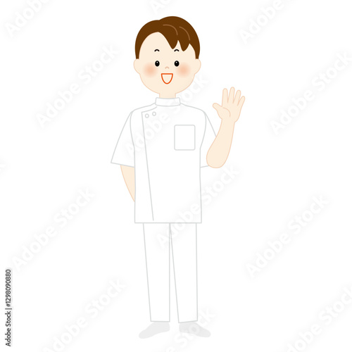 医療従事者　男性　全身