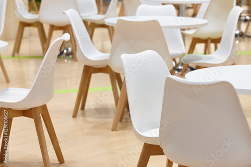 Obraz na płótnie Modern interior furniture. Work place with chairs and tables. Decor w salonie