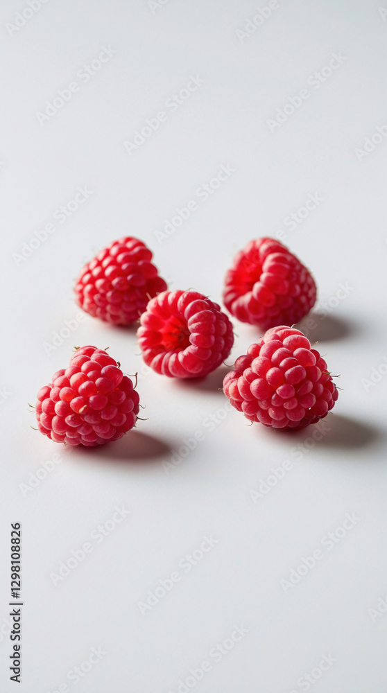 Red Raspberries on Clean White Background for Healthy and Delicious Food Photography Showcasing Their Juicy Freshness Fruit Organic Food Wallpaper Background Red Raspberries on Clean White Background for Healthy and Delicious Food Photography Showcasing Their Juicy Freshness Fruit Organic Food Wallpaper Background