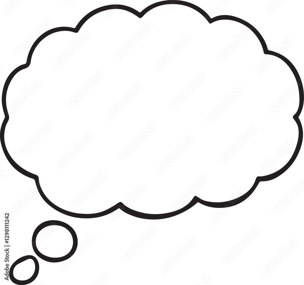 cloud speech bubble line art, black outline, vector and illustration, line art and outline cloud speech bubble line art, black outline, vector and illustration, line art and outline