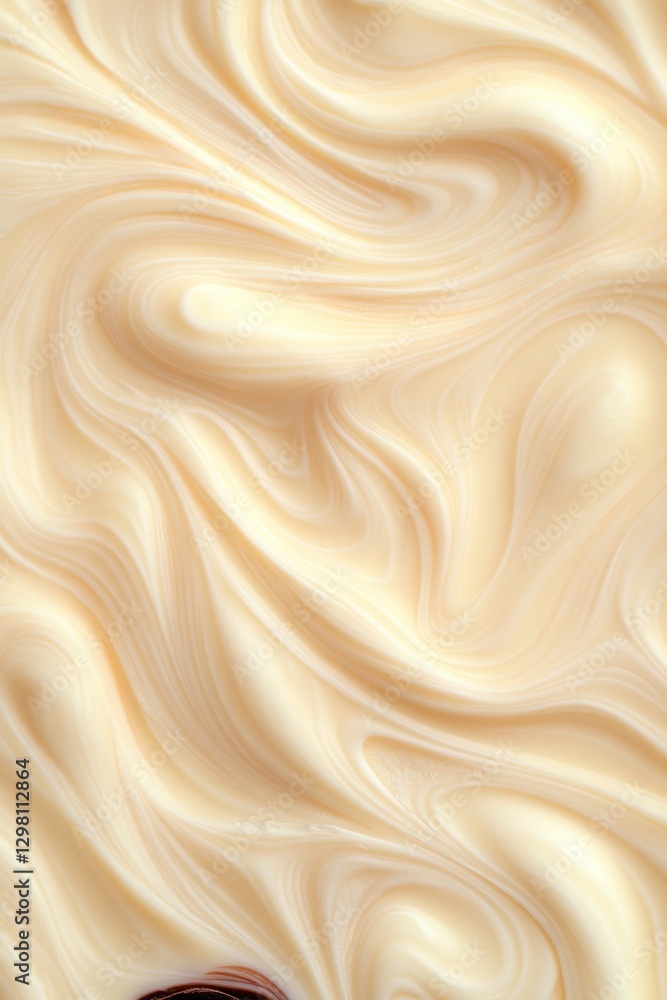 Soft cream texture with flowing curves creates soothing visual e Soft cream texture with flowing curves creates soothing visual e