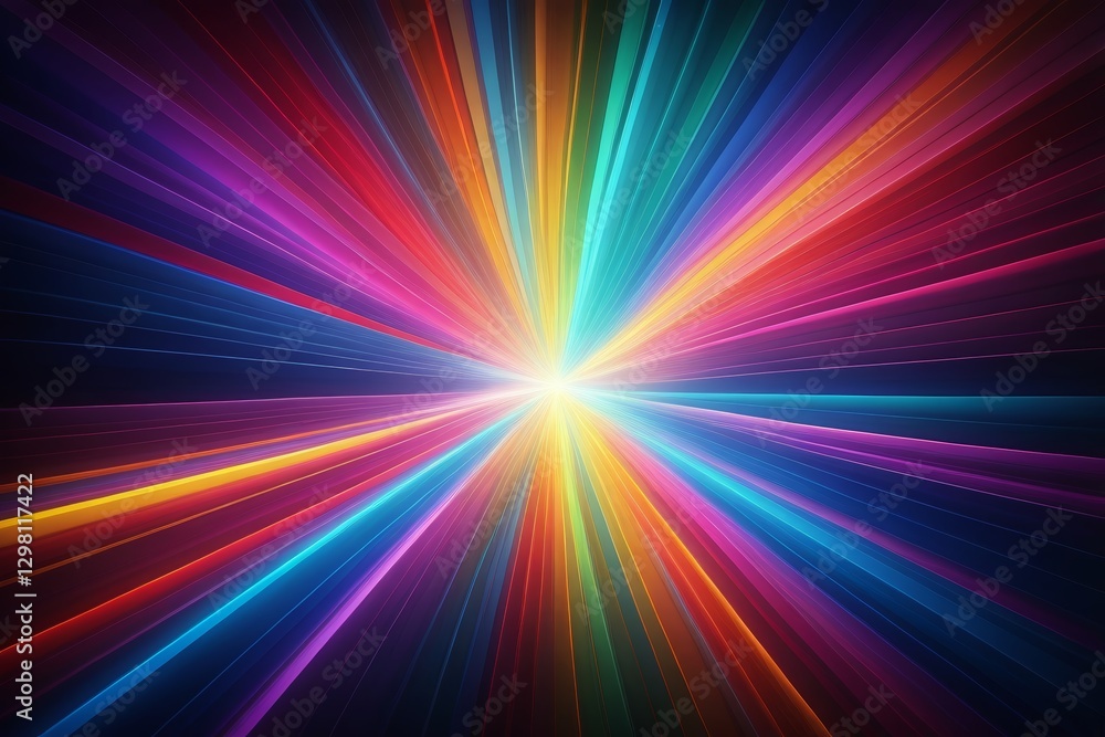 a close up of a colorful light burst with a black background a close up of a colorful light burst with a black background