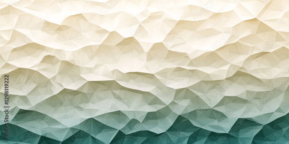 Obraz premium Abstract gradient geometric pattern resembling crumpled paper topography