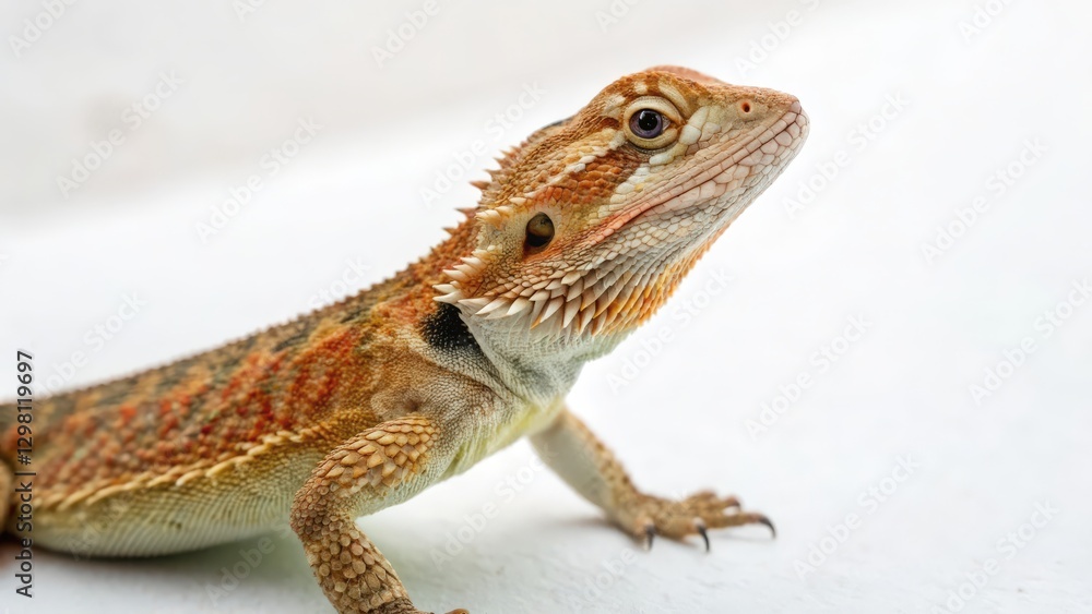 Obraz premium Juvenile Bearded Dragon Lizard Portrait
