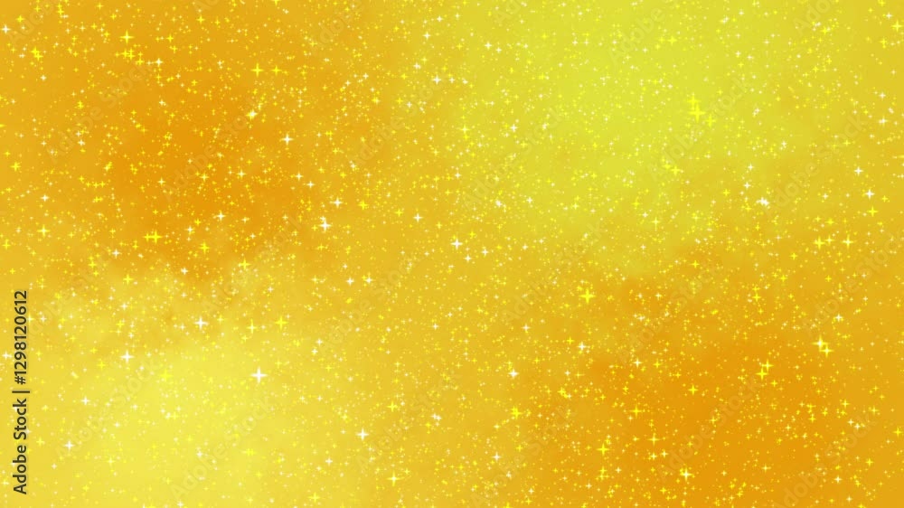 Golden galaxy image motion background with twinkling stars Golden galaxy image motion background with twinkling stars