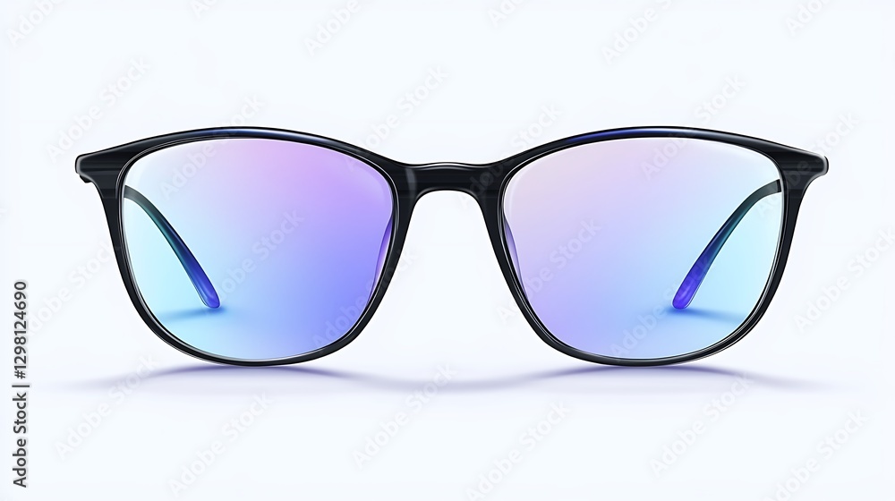 A Pair of Stylish Eyeglasses with a Thin Frame: Elegance in Simplicity A Pair of Stylish Eyeglasses with a Thin Frame: Elegance in Simplicity