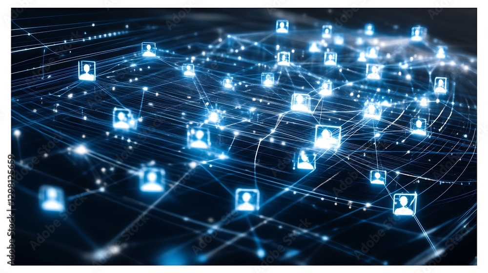 Fototapeta premium Global Network Connections