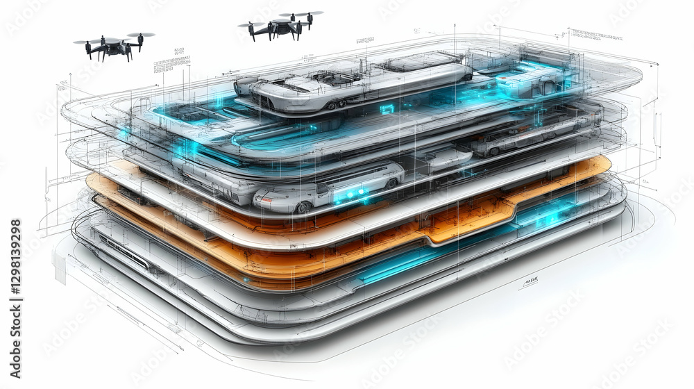 Automated multi-level parking system design Automated multi-level parking system design