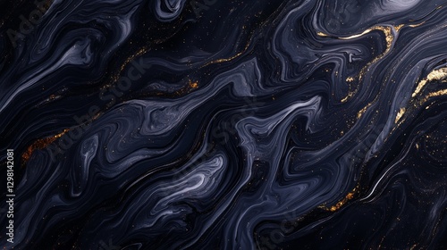 Dark, swirly marble background.
