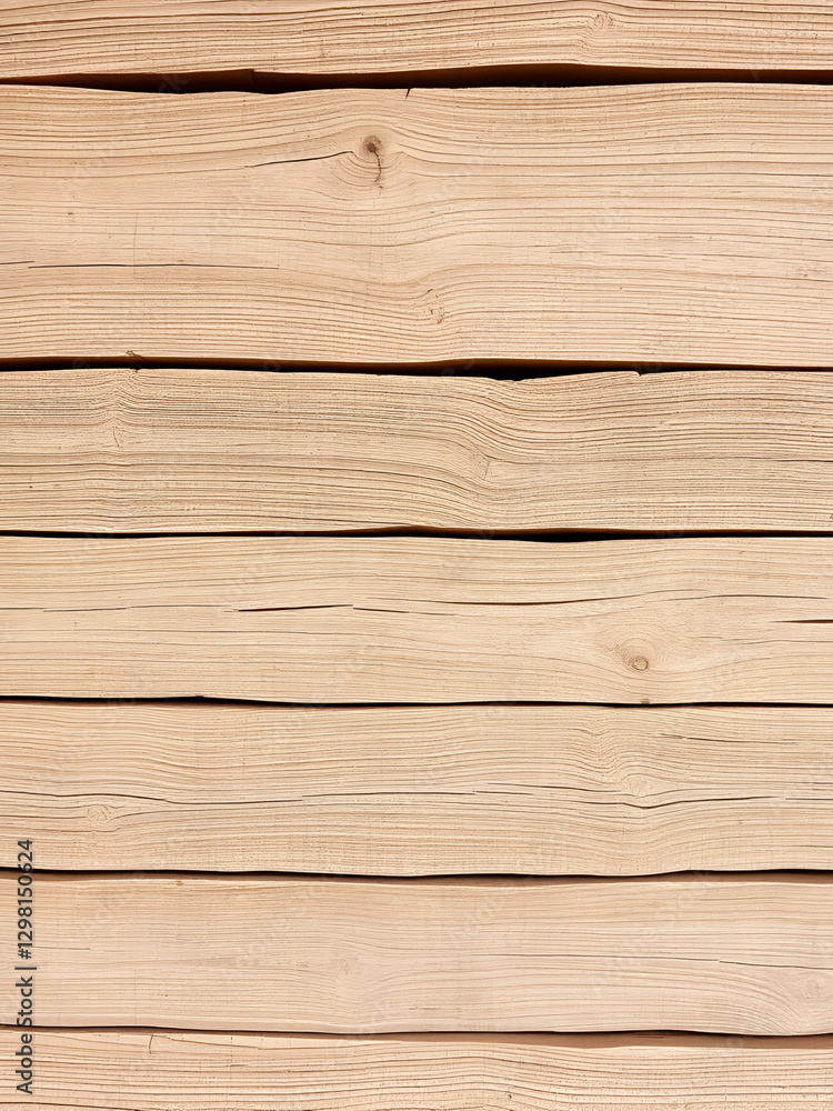 Fototapeta premium Weathered wooden planks create a rustic backdrop in natural tones and textures of aged wood