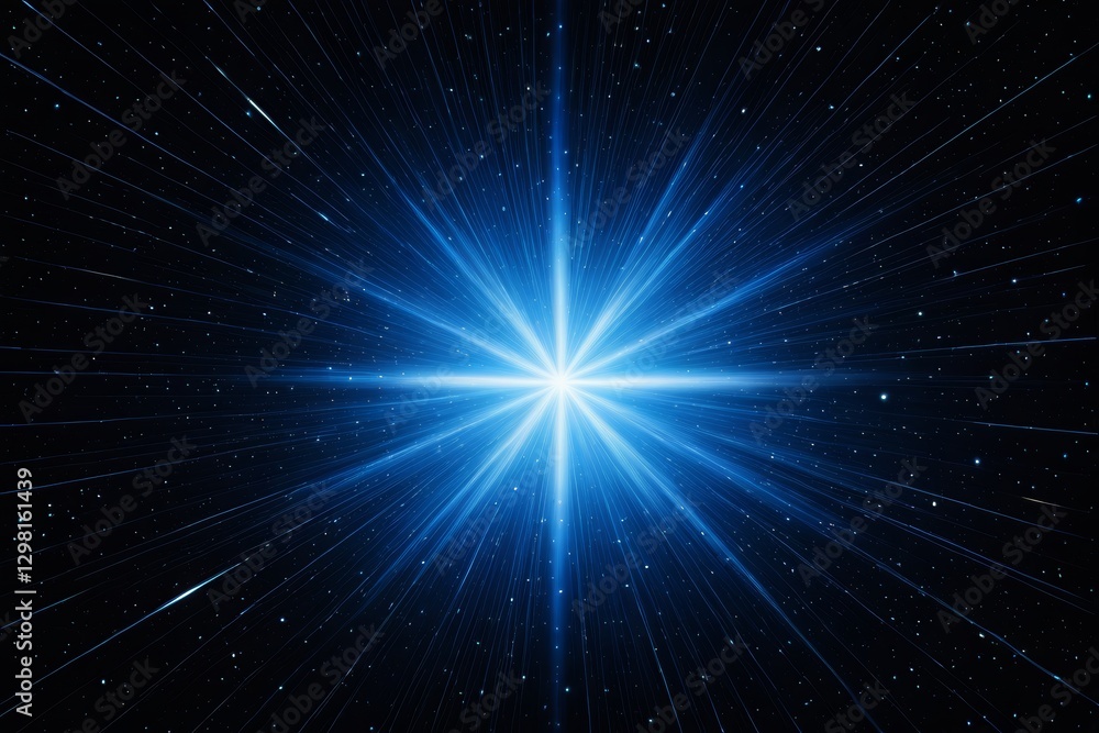 Fototapeta premium arafed image of a star burst in the middle of a dark sky