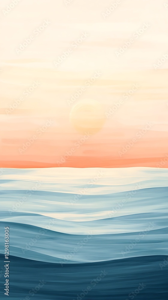 Obraz premium soft sand seafoam gradient abstract background