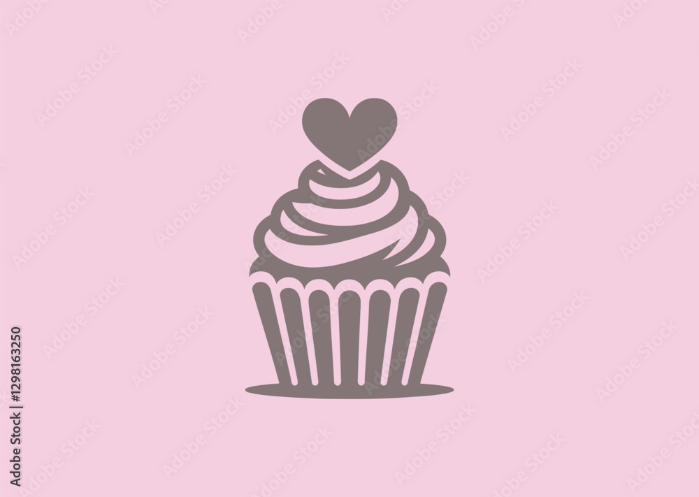 Cupcake Love Logo – A sweet cupcake topped with a heart, symbolizing joy, celebration, and sweetness. Cupcake Love Logo – A sweet cupcake topped with a heart, symbolizing joy, celebration, and sweetness.