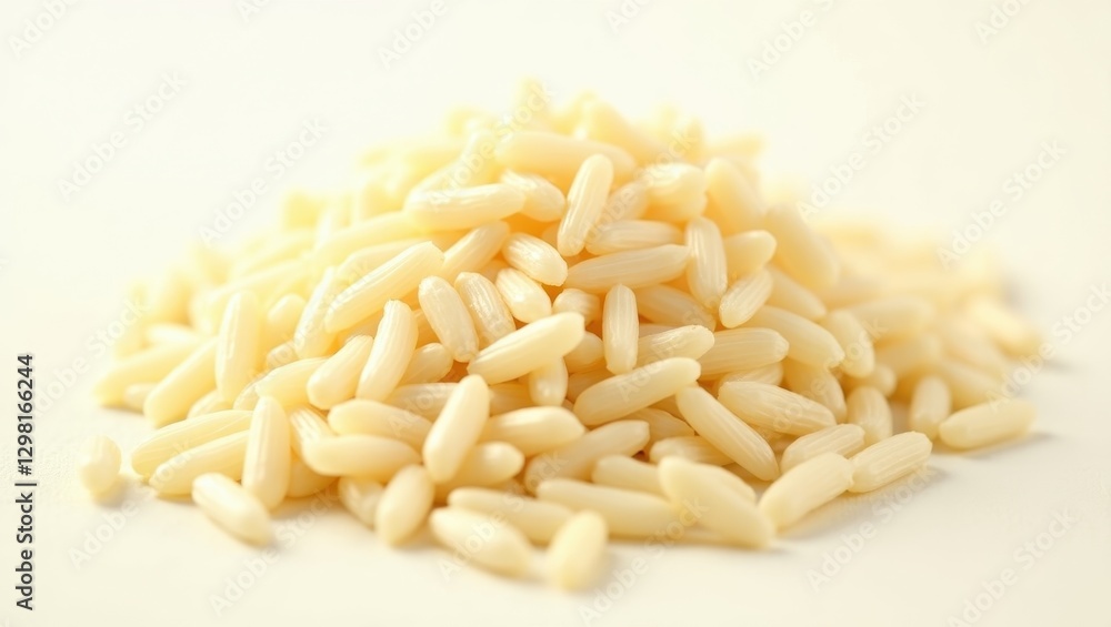 Carnaroli. Close-up of creamy white pine nuts heap, healthy cooking ingredient for recipes, natural food photography, white background, simple nutritious snack, organic diet concept, bright soft ligh Carnaroli. Close-up of creamy white pine nuts heap, healthy cooking ingredient for recipes, natural food photography, white background, simple nutritious snack, organic diet concept, bright soft ligh