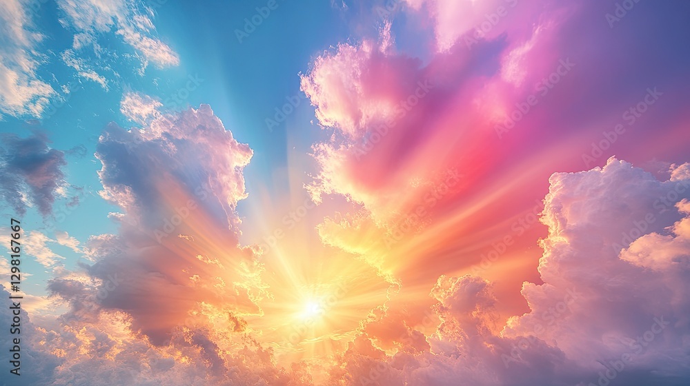 Dramatic Sunset Sky with Colorful Clouds Dramatic Sunset Sky with Colorful Clouds