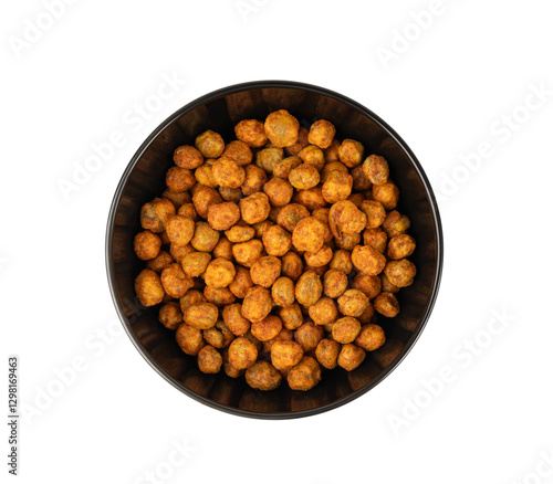 Roasted chickpeas, leblebi pile, spicy fried chana, crispy chick peas with mint and spices, east snack photo