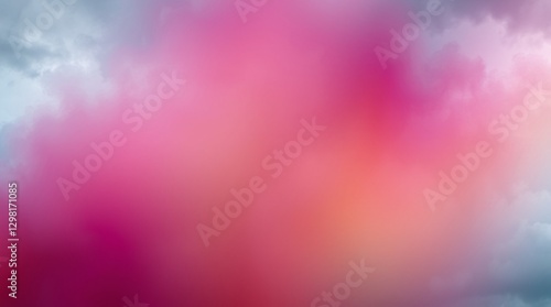 vibrant pink smoke cloud
