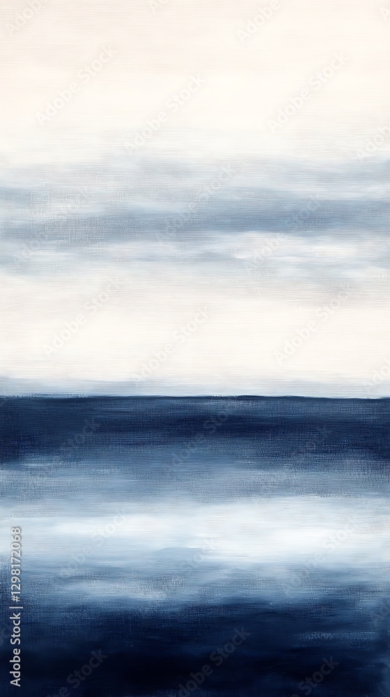 Fototapeta premium soft cloudy horizon with muted blue and gray pastels