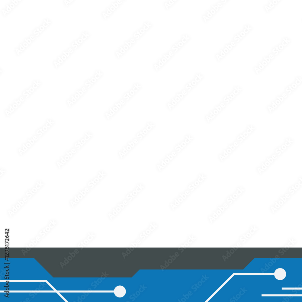 Obraz premium Tech Footer