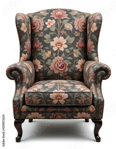 unbranded vintage retro arm chair armchair with an ugly flower pattern, mid century, dated furniture, interior design, thrift store find, retro pattern,
bold fabric, vintage home, ugly pattern, floral