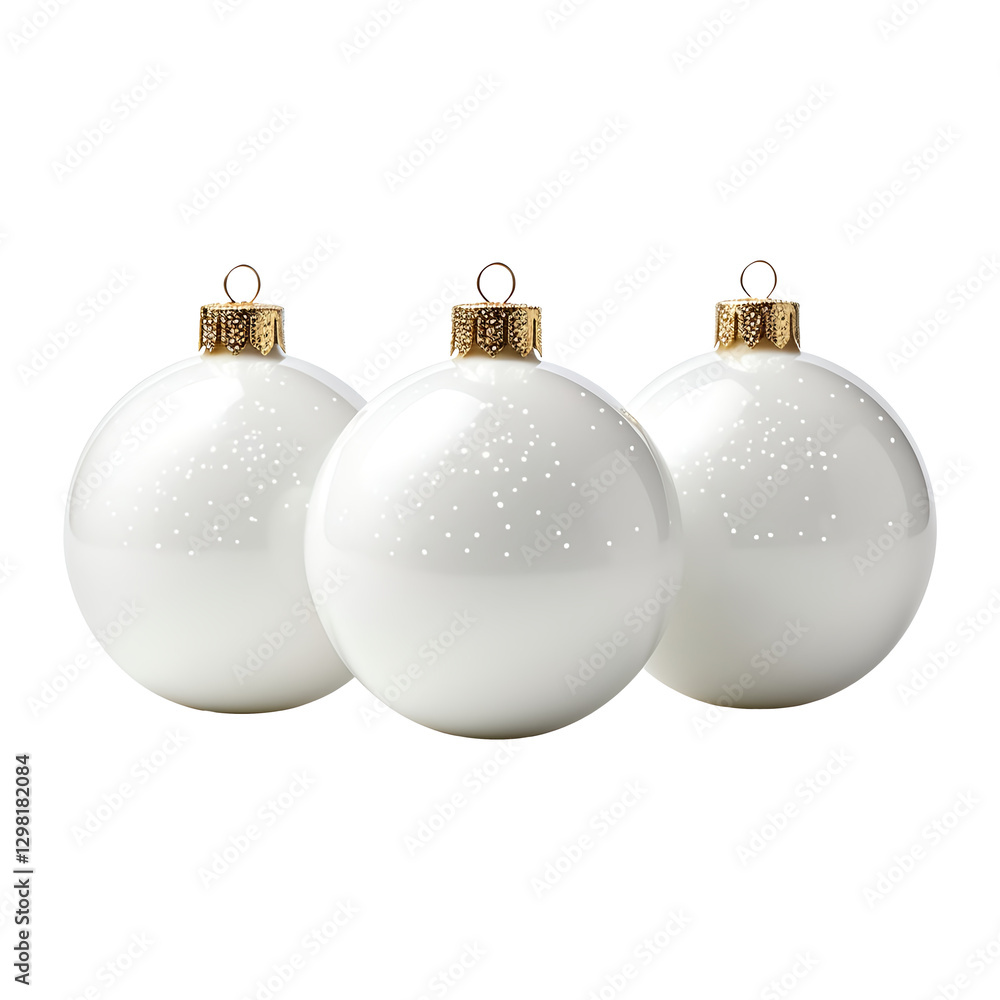 Christmas balls isolated on transparent background Christmas balls isolated on transparent background