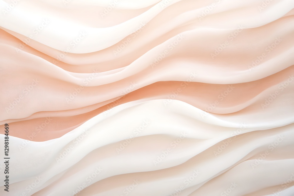 Fototapeta premium soft pale rose and cream blurred waves