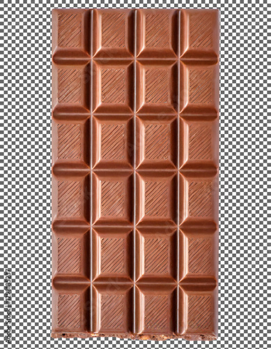 chocolate bar, Irresistible Chocolate Bar with Perfect Square Shapes for Delight on transparent background, png, psd
