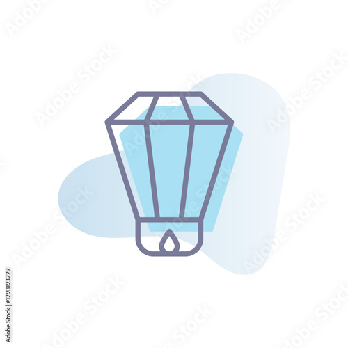 Sky Lantern Vector icon