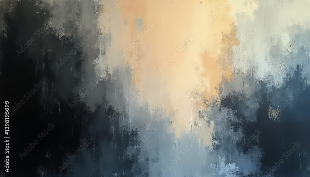 Abstract Textured Painting Warm and Cool Tones Landscape Art Abstract Textured Painting Warm and Cool Tones Landscape Art