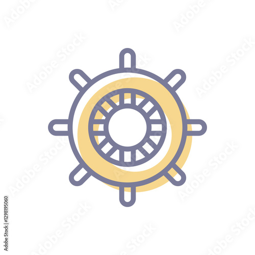 Dharma Wheel Vector icon