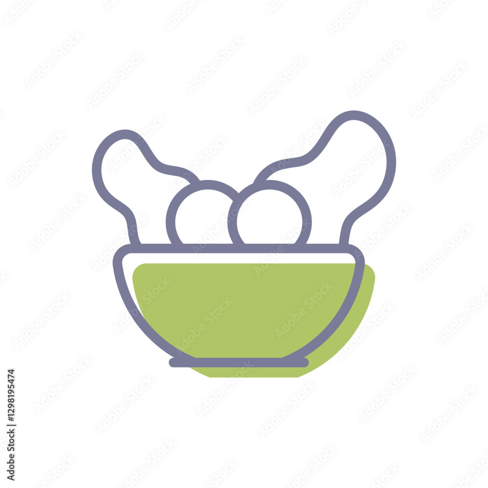 Vegetarian Vector icon Vegetarian Vector icon