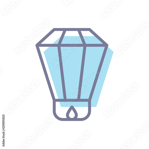 Sky Lantern Vector icon