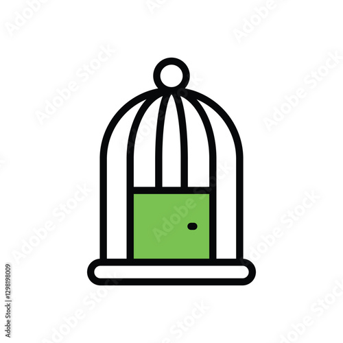 Bird Cage Vector icon