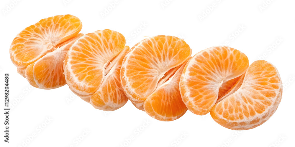 Delicious tangerines cut out on a transparent background Delicious tangerines cut out on a transparent background