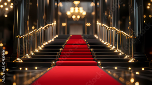 Grand Red Carpet Entrance – A Symbol of Luxury and Prestige