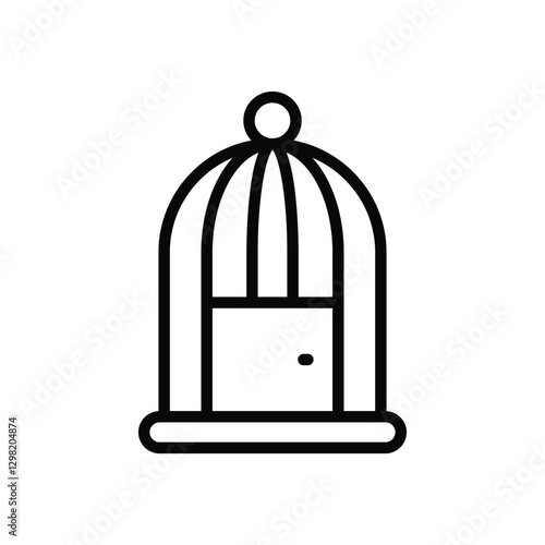 Bird Cage Vector icon