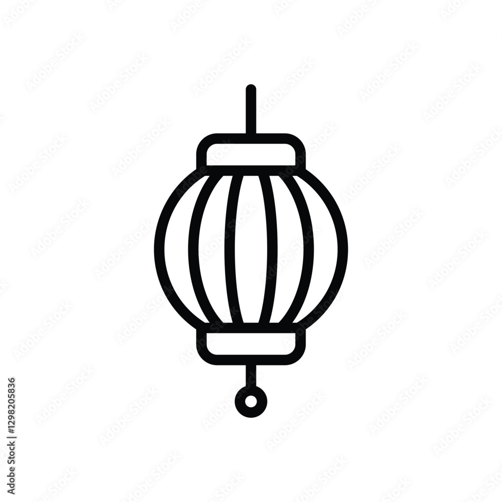 Fototapeta premium Lantern Vector icon